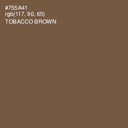 #755A41 - Tobacco Brown Color Image